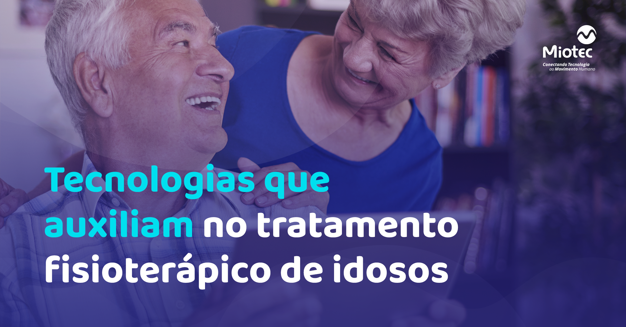 Tecnologia com os idosos.